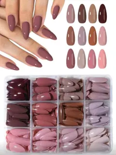 288 PIEZAS DE UÑAS MULTICOLOR