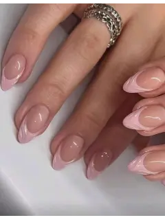 30 PIEZAS DE UÑAS CORTAS ALMENDRAS