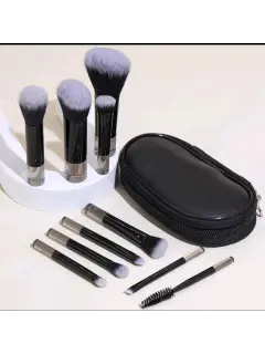 SET DE 10 PIEZAS DE MINI BROCHAS DE MAQUILLAJE CON ESTUCHE