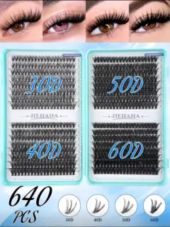 640 RACIMOS DE PESTAÑAS 30D-40D-50D-60D