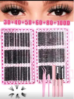 KIT DE PESTAÑAS 30-40-50-60-80-100D