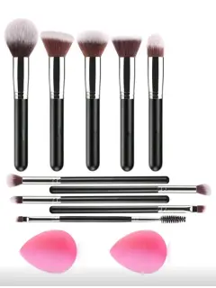 BROCHAS NEGRAS CON BLENDER ROSADAS