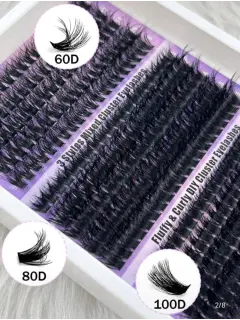 KIT DE PESTAÑAS TAMAÑO 60D-80D-100D